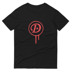 d logo fire red t shirt